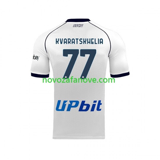 Nogometni Dres Napoli Khvicha Kvaratskhelia 77 Muški Gostujući 2023-2024 Kratkih Rukava