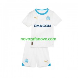 Nogometni Dres Olympique de Marseille Dječji Domaći 2023-2024 Kratkih Rukava