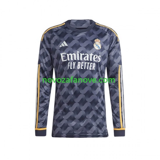 Nogometni Dres Real Madrid Muški Gostujući 2023-2024 Dugim Rukavima