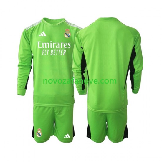 Nogometni Dres Real Madrid Golmanski Dječji Domaći 2023-2024 Dugim Rukavima