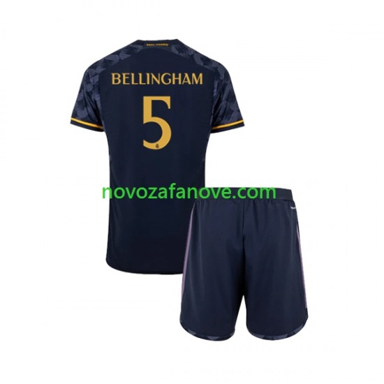 Nogometni Dres Real Madrid Jude Bellingham 5 Dječji Gostujući 2023-2024 Kratkih Rukava