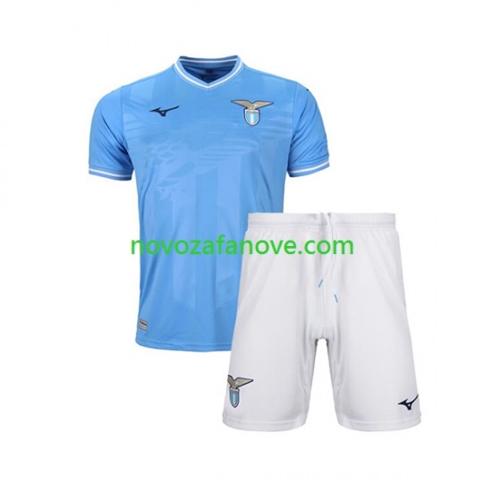 Nogometni Dres SS Lazio Dječji Domaći 2023-2024 Kratkih Rukava