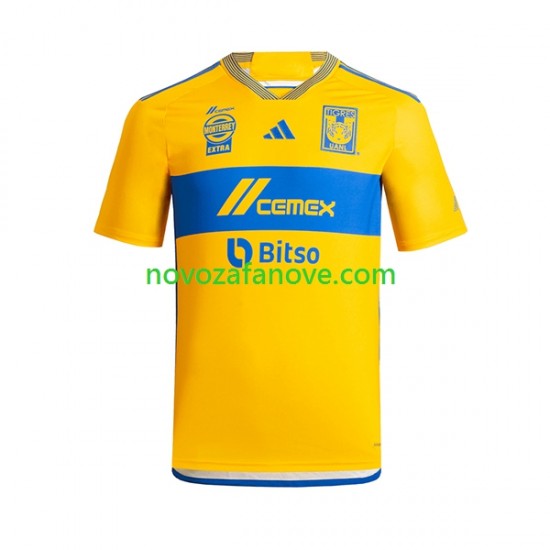 Nogometni Dres Tigres UANL Muški Domaći 2023-2024 Kratkih Rukava