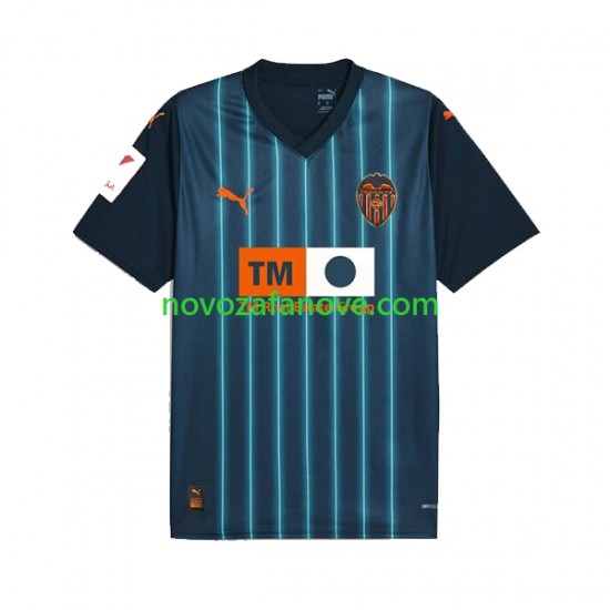 Nogometni Dres Valencia CF Muški Gostujući 2023-2024 Kratkih Rukava