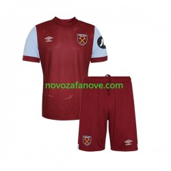 Nogometni Dres West Ham United Dječji Domaći 2023-2024 Kratkih Rukava