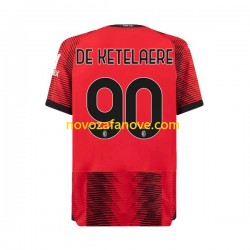 Nogometni Dres AC Milan Charles De Ketelaere 90 Muški Domaći 2023-2024 Kratkih Rukava