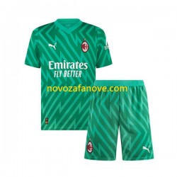 Nogometni Dres AC Milan Golmanski Dječji Domaći 2023-2024 Kratkih Rukava