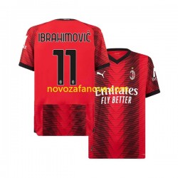 Nogometni Dres AC Milan Ibrahimović 11 Muški Domaći 2023-2024 Kratkih Rukava
