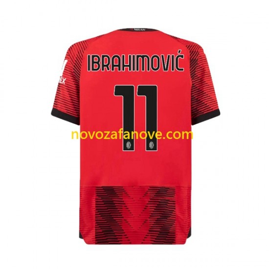 Nogometni Dres AC Milan Ibrahimović 11 Muški Domaći 2023-2024 Kratkih Rukava