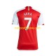 Nogometni Dres Arsenal Saka 7 Muški Domaći 2023-2024 Kratkih Rukava