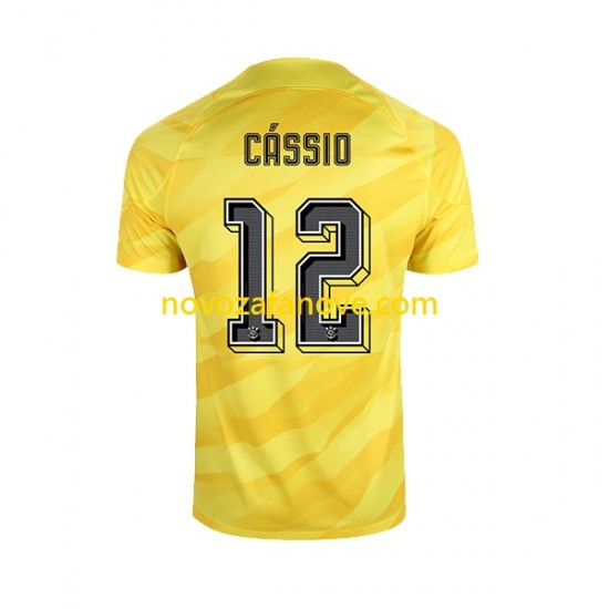 Nogometni Dres Corinthians Cassio 12 Golmanski Muški Gostujući 2023-2024 Kratkih Rukava