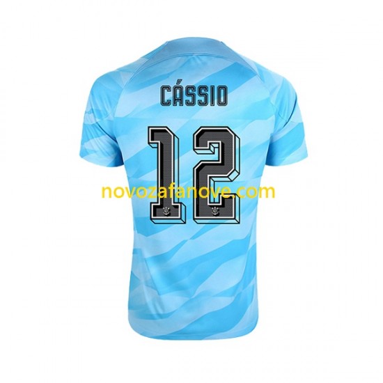 Nogometni Dres Corinthians Cassio 12 Golmanski Muški Domaći 2023-2024 Kratkih Rukava