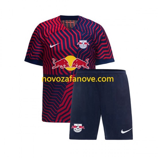Nogometni Dres RB Leipzig Dječji Gostujući 2023-2024 Kratkih Rukava