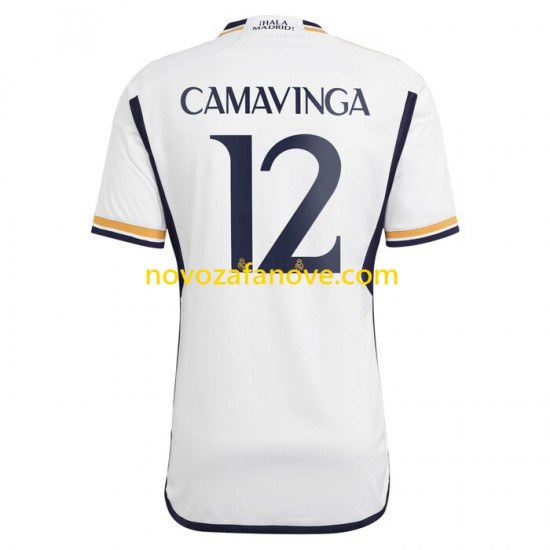 Nogometni Dres Real Madrid Camavinga 12 Muški Domaći 2023-2024 Kratkih Rukava