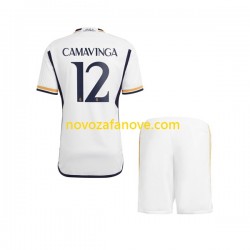 Nogometni Dres Real Madrid Camavinga 12 Dječji Domaći 2023-2024 Kratkih Rukava