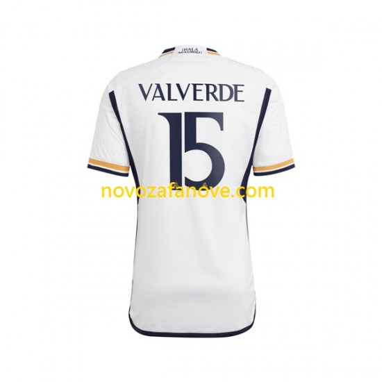 Nogometni Dres Real Madrid Federico Valverde 15 Muški Domaći 2023-2024 Kratkih Rukava