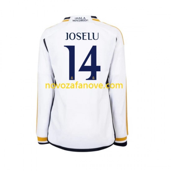 Nogometni Dres Real Madrid JOSELU 14 Muški Domaći 2023-2024 Dugim Rukavima