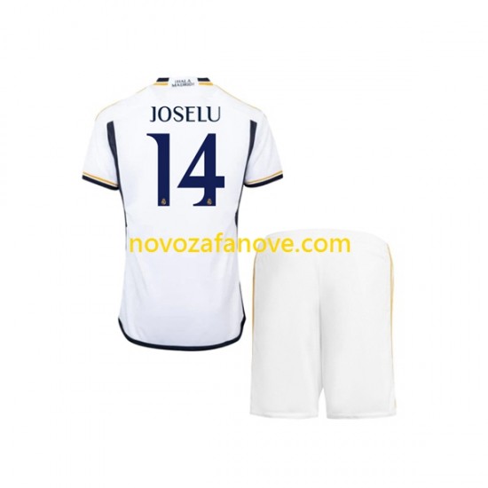 Nogometni Dres Real Madrid JOSELU 14 Dječji Domaći 2023-2024 Kratkih Rukava