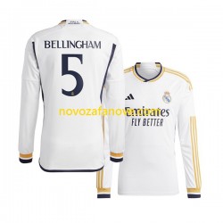 Nogometni Dres Real Madrid Jude Bellingham 5 Muški Domaći 2023-2024 Dugim Rukavima