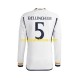 Nogometni Dres Real Madrid Jude Bellingham 5 Muški Domaći 2023-2024 Dugim Rukavima
