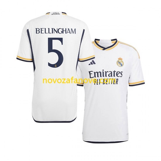 Nogometni Dres Real Madrid Jude Bellingham 5 Muški Domaći 2023-2024 Kratkih Rukava