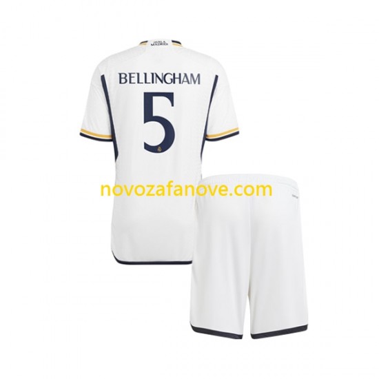 Nogometni Dres Real Madrid Jude Bellingham 5 Dječji Domaći 2023-2024 Kratkih Rukava