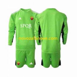 Nogometni Dres Roma Golmanski Dječji Gostujući 2023-2024 Dugim Rukavima