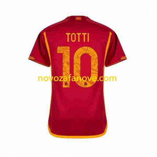 Nogometni Dres Roma Totti 10 Muški Domaći 2023-2024 Kratkih Rukava