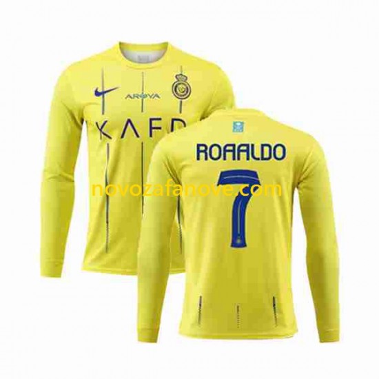 Nogometni Dres Al-Nassr Ronaldo 7 Muški Domaći 2023-2024 Dugim Rukavima