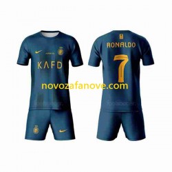 Nogometni Dres Al-Nassr Ronaldo 7 Dječji Gostujući 2023-2024 Kratkih Rukava
