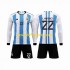 Nogometni Dres Argentina 3 Stars Lautaro Martinez 22 Dječji Domaći Svjetsko prvenstvo 2022 Dugim Rukavima