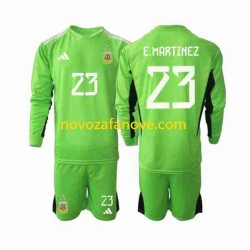 Nogometni Dres Argentina Emiliano Martinez 23 Golmanski Dječji Domaći Svjetsko prvenstvo 2022 Dugim Rukavima