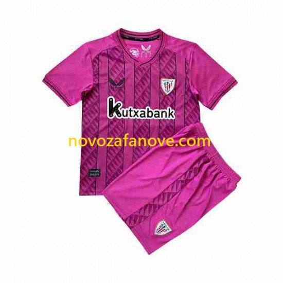 Nogometni Dres Athletic Bilbao Golmanski Dječji Gostujući 2023-2024 Kratkih Rukava