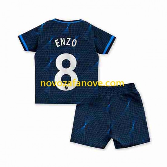Nogometni Dres Chelsea Enzo Fernandez 8 Dječji Gostujući 2023-2024 Kratkih Rukava