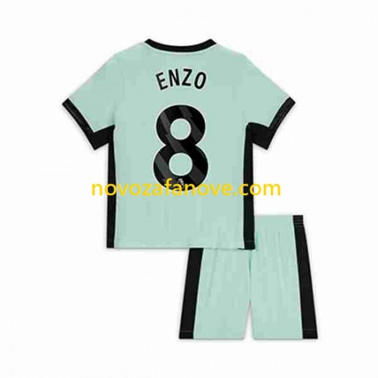 Nogometni Dres Chelsea Enzo Fernandez 8 Dječji Treći 2023-2024 Kratkih Rukava