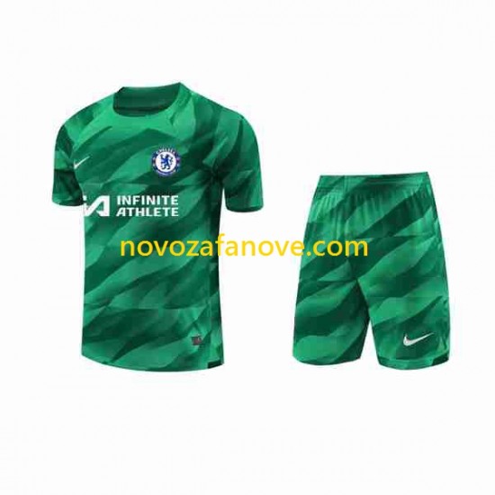 Nogometni Dres Chelsea Golmanski Dječji Treći 2023-2024 Kratkih Rukava