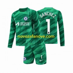 Nogometni Dres Chelsea Robert Sanchez 1 Golmanski Dječji Treći 2023-2024 Dugim Rukavima