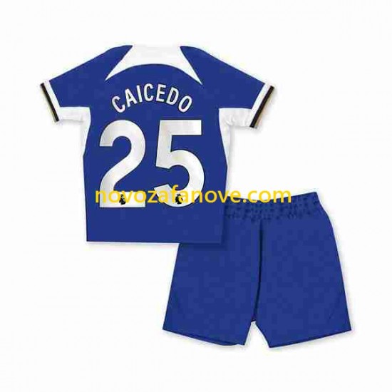 Nogometni Dres Chelsea Moises Caicedo 25 Dječji Domaći 2023-2024 Kratkih Rukava