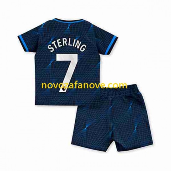 Nogometni Dres Chelsea Raheem Sterling 7 Dječji Gostujući 2023-2024 Kratkih Rukava