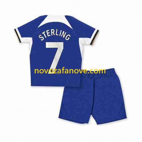 Nogometni Dres Chelsea Raheem Sterling 7 Dječji Domaći 2023-2024 Kratkih Rukava