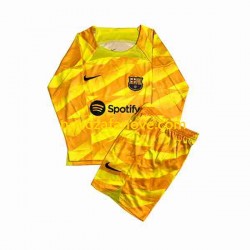 Nogometni Dres FC Barcelona Golmanski Dječji Četvrti 2023-2024 Dugim Rukavima