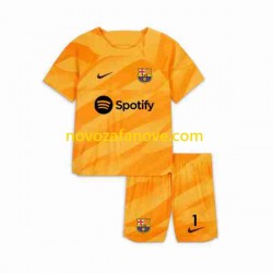 Nogometni Dres FC Barcelona Ter Stegen 1 Golmanski Dječji Četvrti 2023-2024 Kratkih Rukava