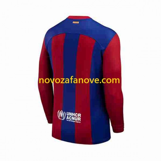 Nogometni Dres FC Barcelona Muški Domaći 2023-2024 Dugim Rukavima