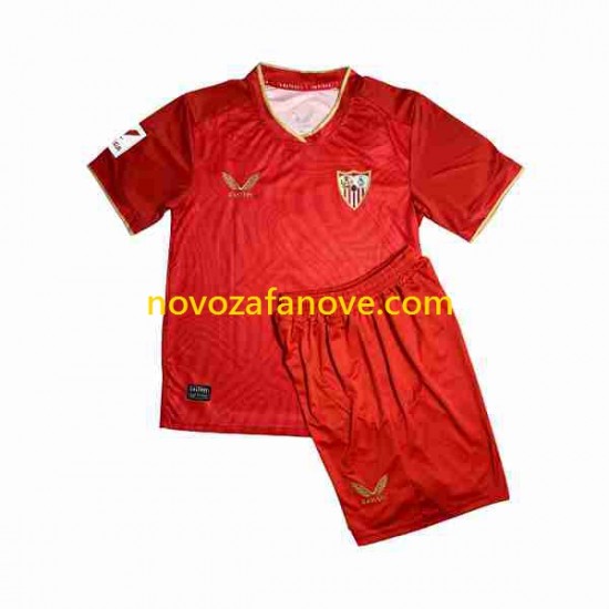 Nogometni Dres Sevilla FC Sergio Ramos 4 Dječji Gostujući 2023-2024 Kratkih Rukava