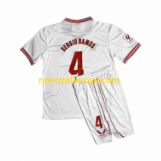 Nogometni Dres Sevilla FC Sergio Ramos 4 Dječji Domaći 2023-2024 Kratkih Rukava