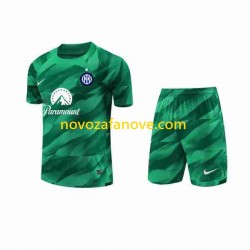 Nogometni Dres Inter Milan Golmanski Dječji Gostujući 2023-2024 Kratkih Rukava