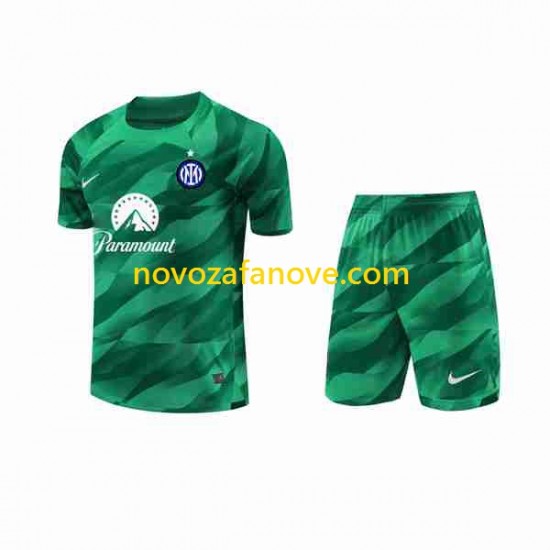 Nogometni Dres Inter Milan Golmanski Dječji Gostujući 2023-2024 Kratkih Rukava