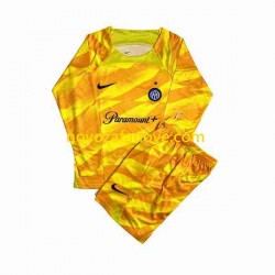 Nogometni Dres Inter Milan Golmanski Dječji Domaći 2023-2024 Dugim Rukavima