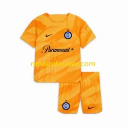 Nogometni Dres Inter Milan Golmanski Dječji Domaći 2023-2024 Kratkih Rukava