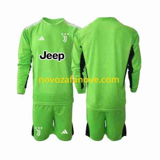 Nogometni Dres Juventus Golmanski Dječji Treći 2023-2024 Dugim Rukavima